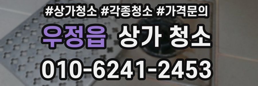 우정읍 상가 청소