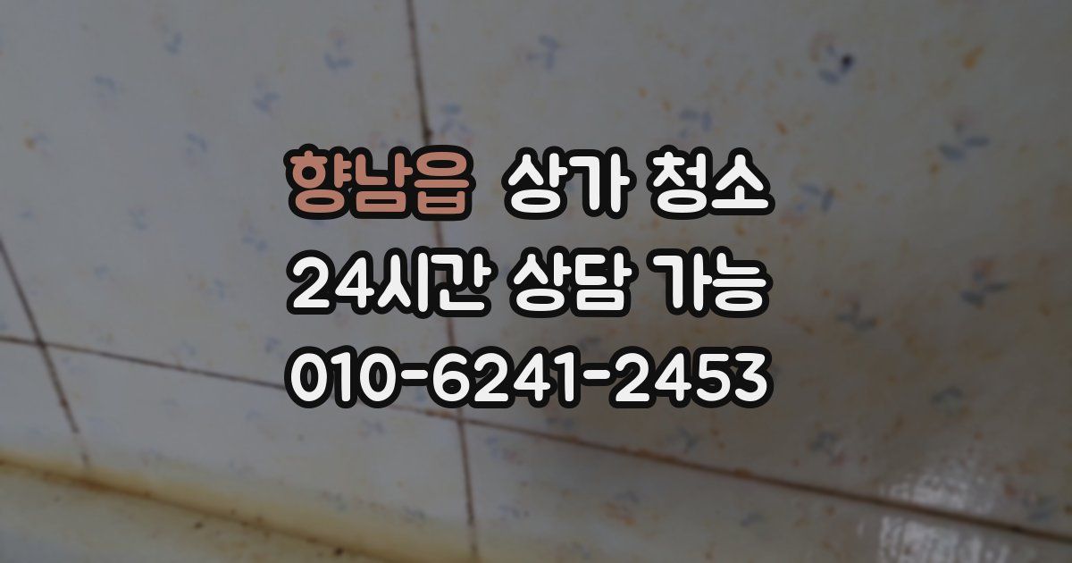 향남읍 상가 청소