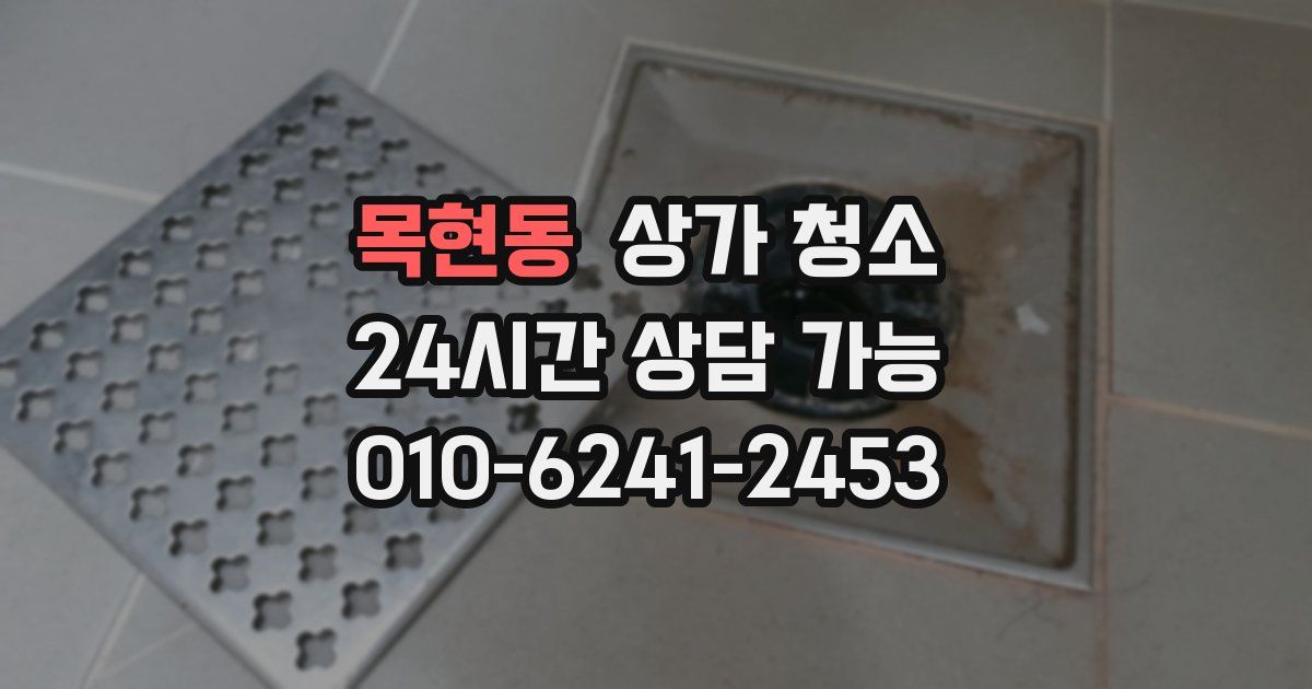목현동 상가 청소