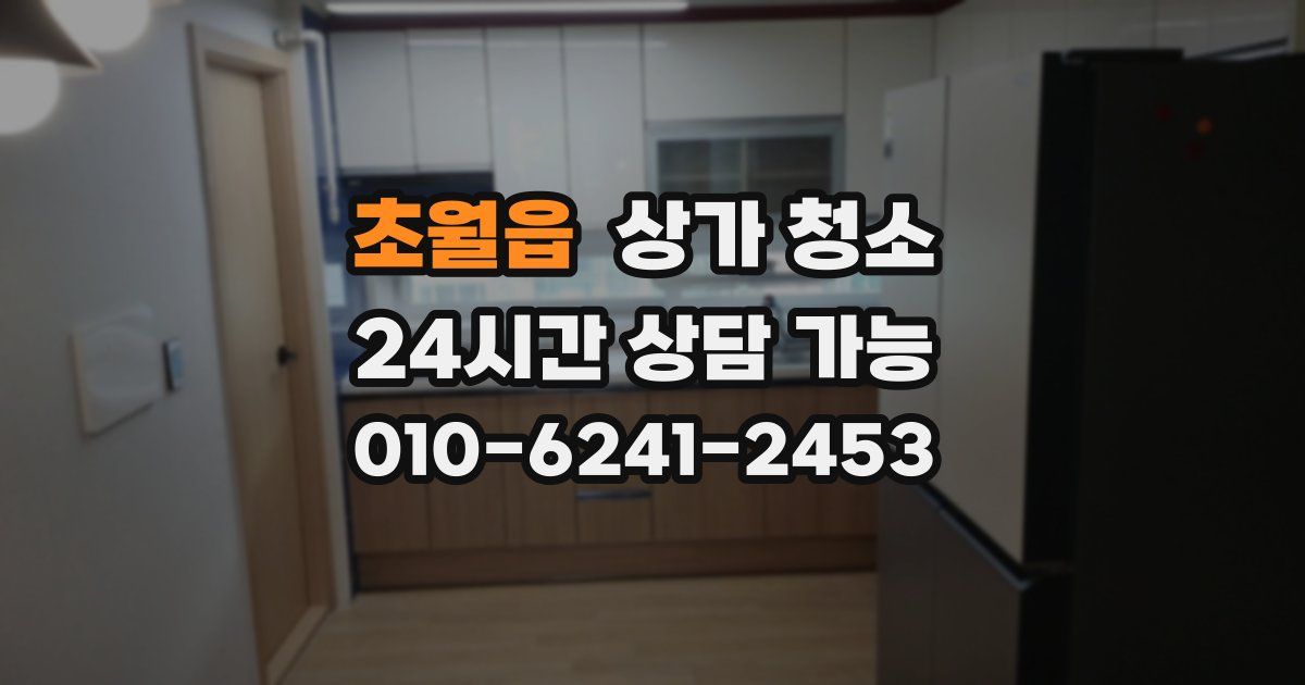 초월읍 상가 청소
