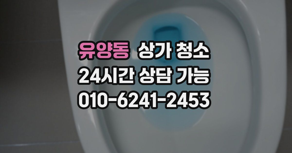 유양동 상가 청소