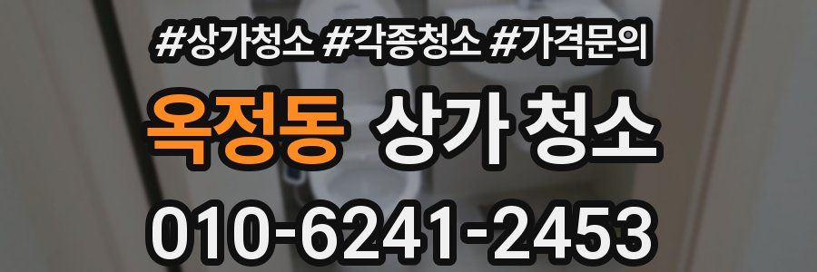 옥정동 상가 청소