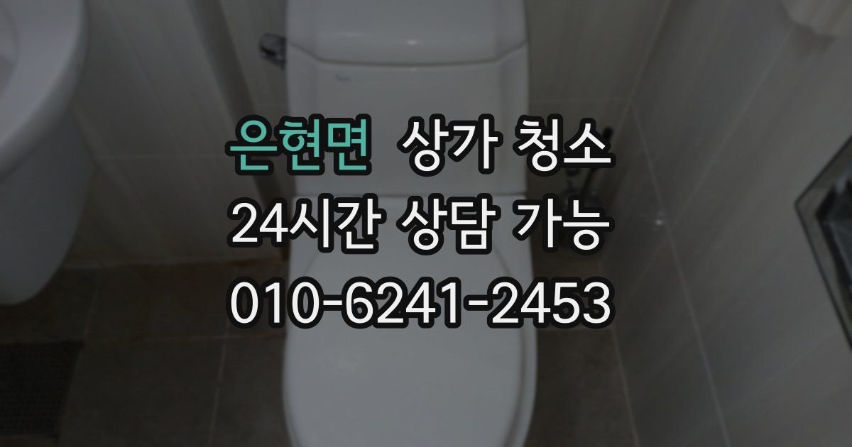 은현면 상가 청소
