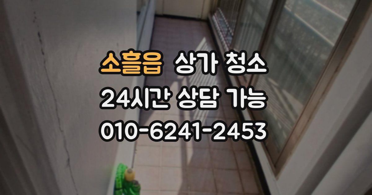 소흘읍 상가 청소