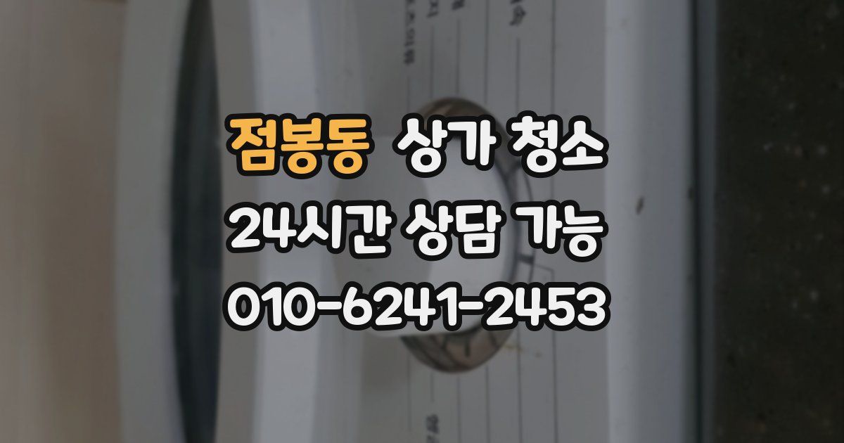 점봉동 상가 청소