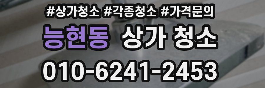 능현동 상가 청소