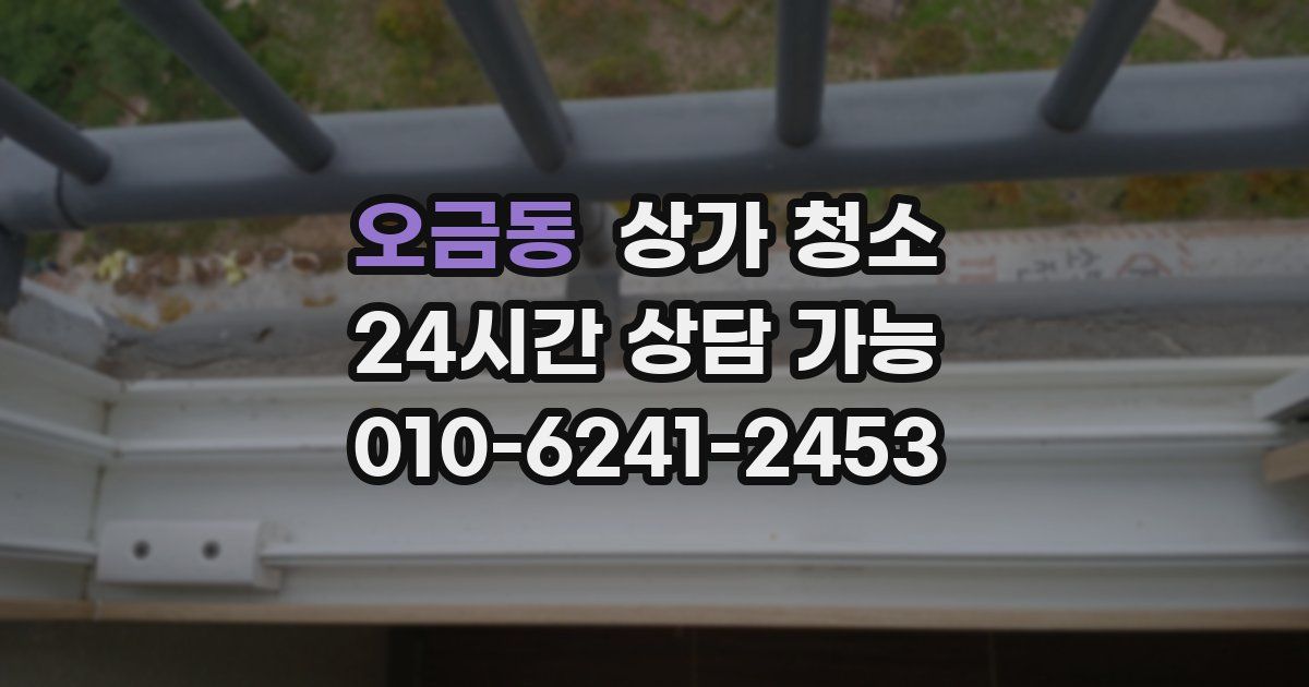 오금동 상가 청소