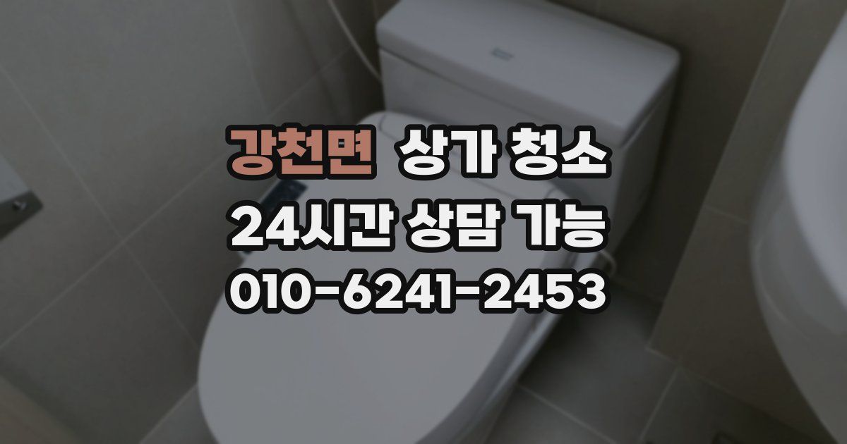 강천면 상가 청소