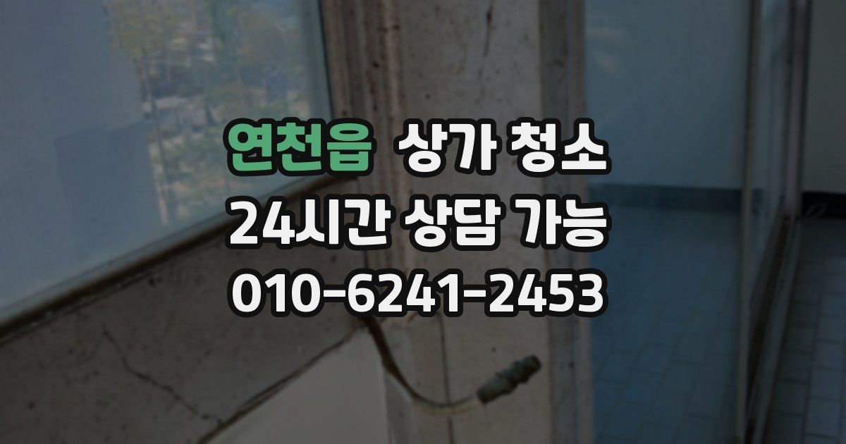 연천읍 상가 청소