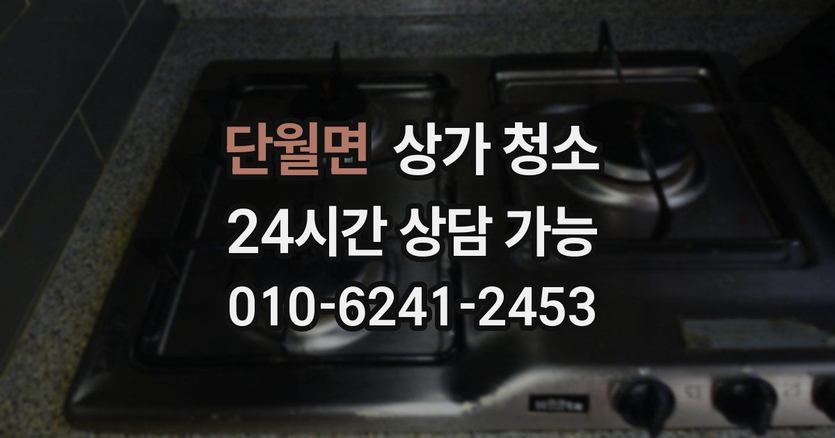 단월면 상가 청소
