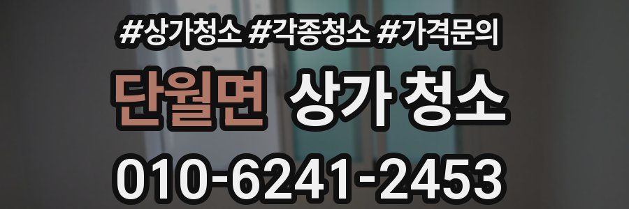 단월면 상가 청소