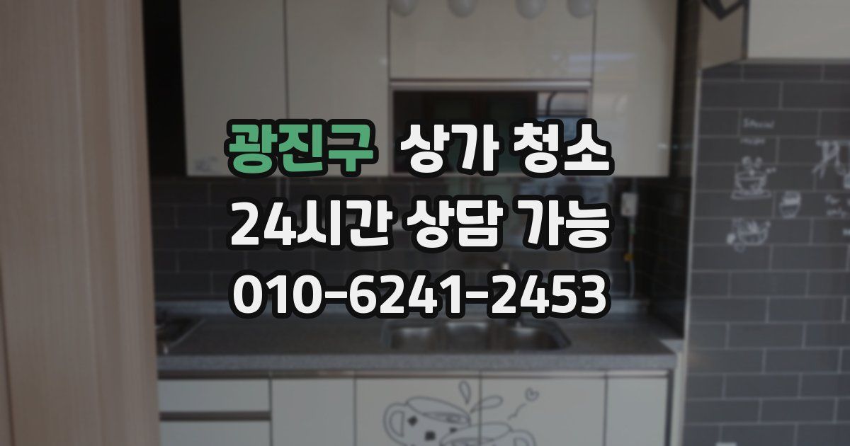 광진구 상가 청소