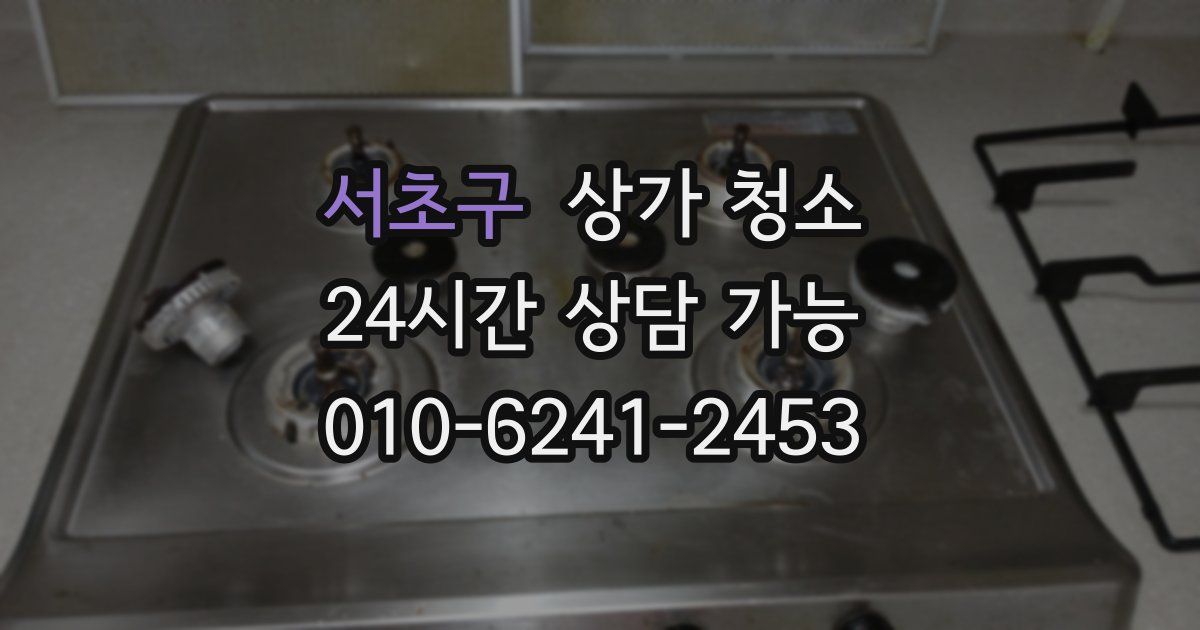 서초구 상가 청소