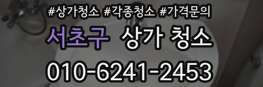 서초구 상가 청소