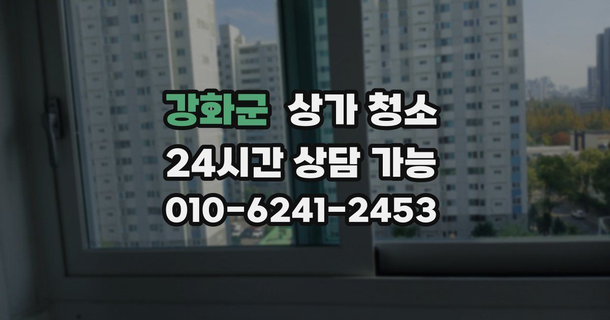 강화군 상가 청소