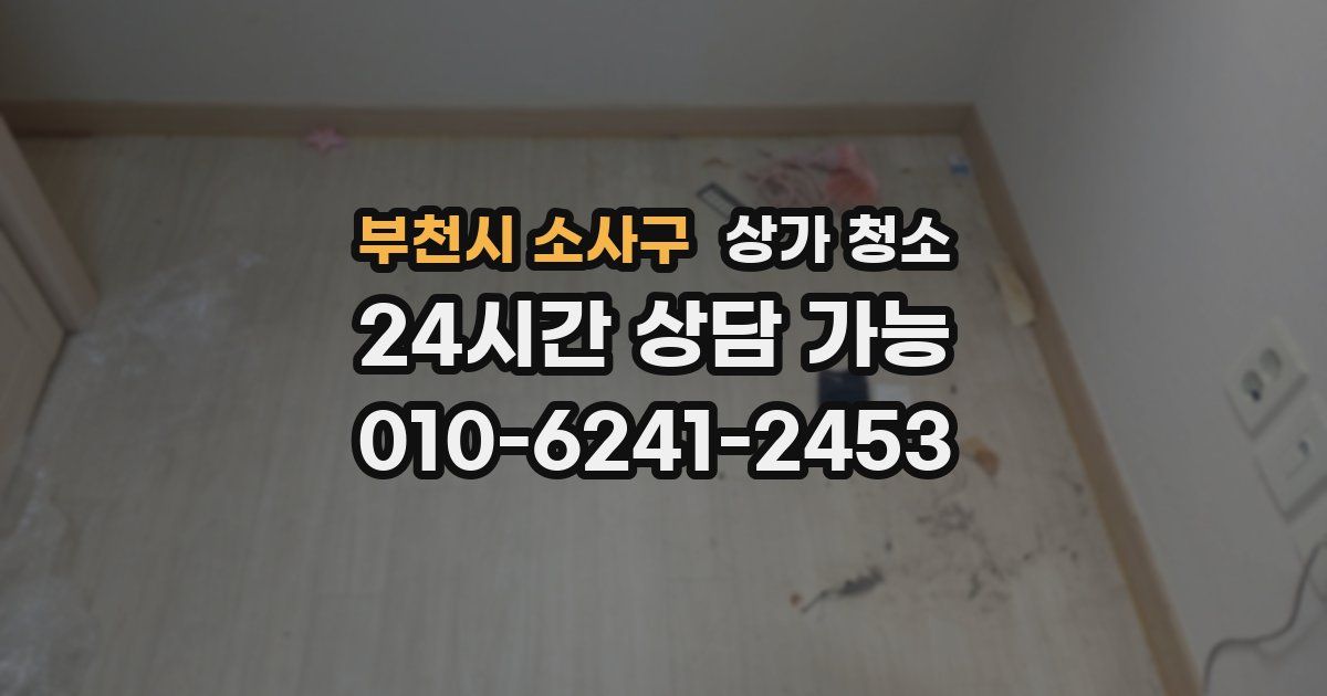 부천시 소사구 상가 청소