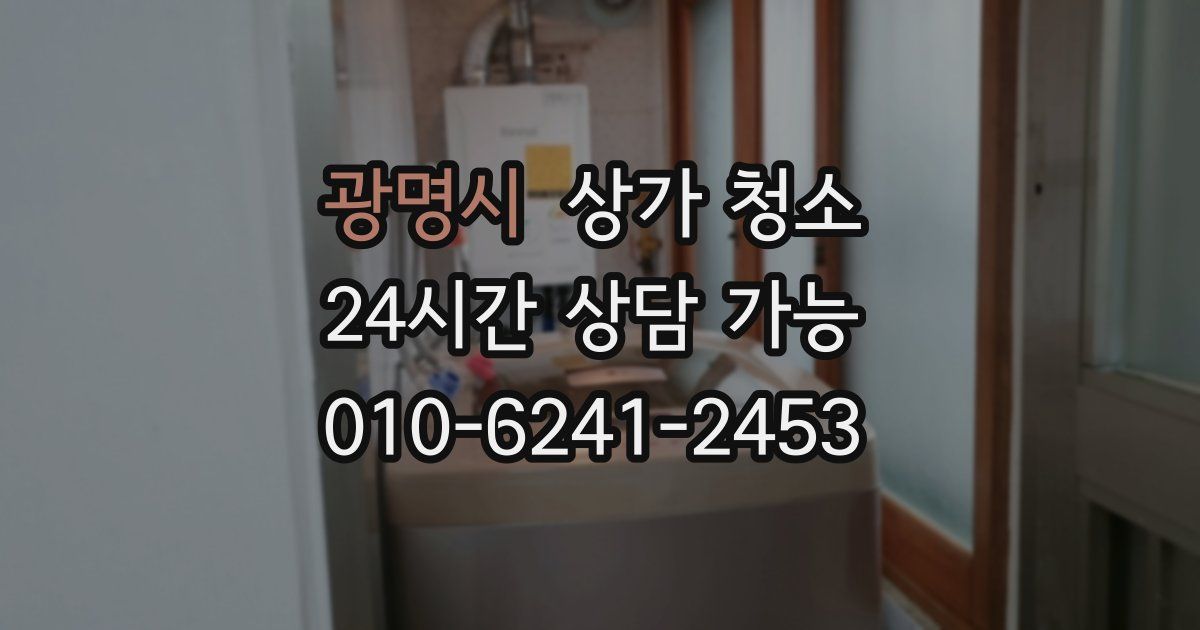 광명시 상가 청소
