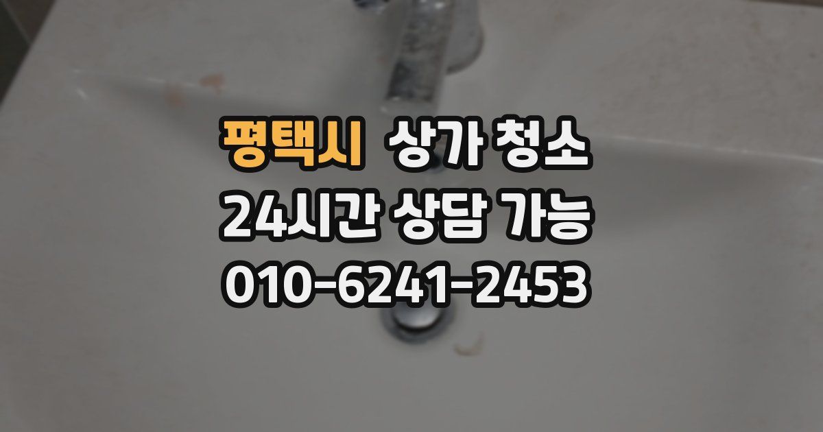 평택시 상가 청소