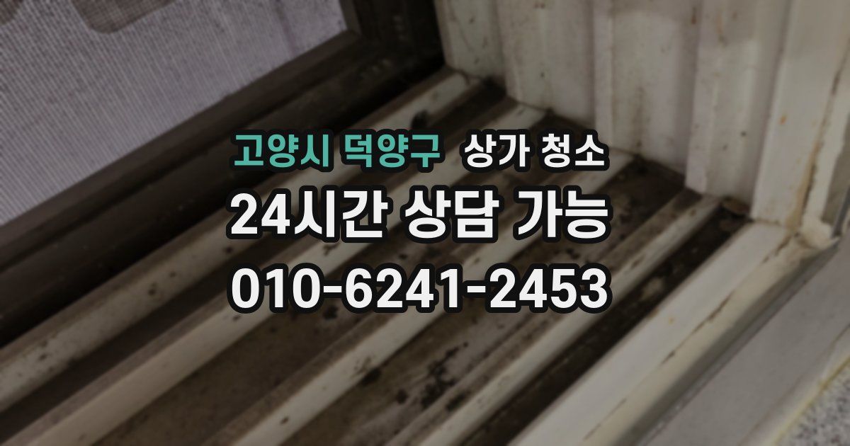 고양시 덕양구 상가 청소