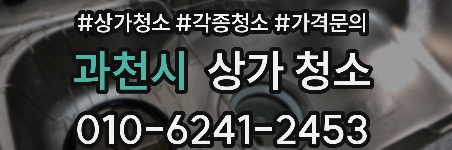과천시 상가 청소