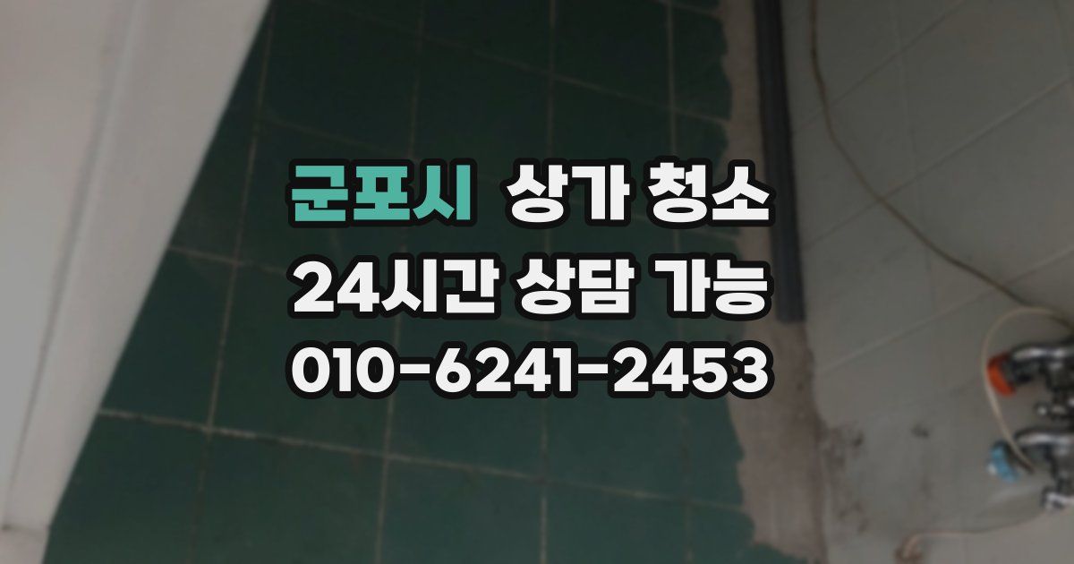 군포시 상가 청소