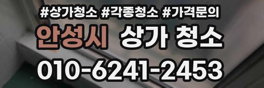 안성시 상가 청소