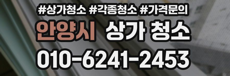 안양시 상가 청소