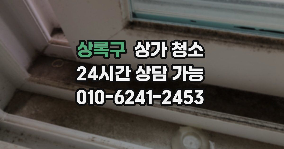 상록구 상가 청소