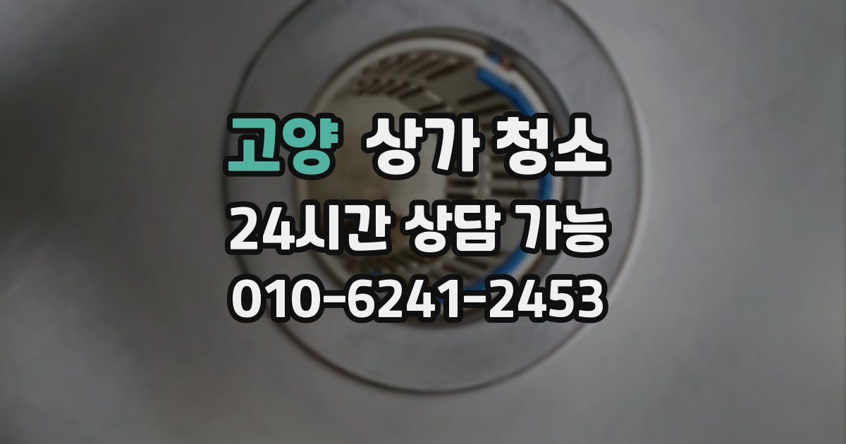 고양 상가 청소