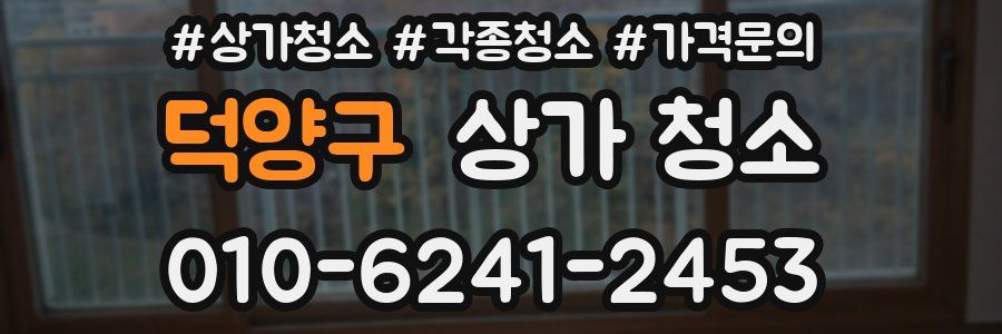 덕양구 상가 청소