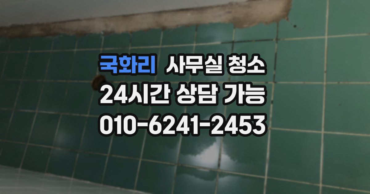 국화리 사무실 청소