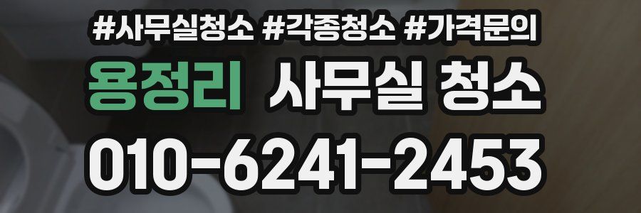 용정리 사무실 청소
