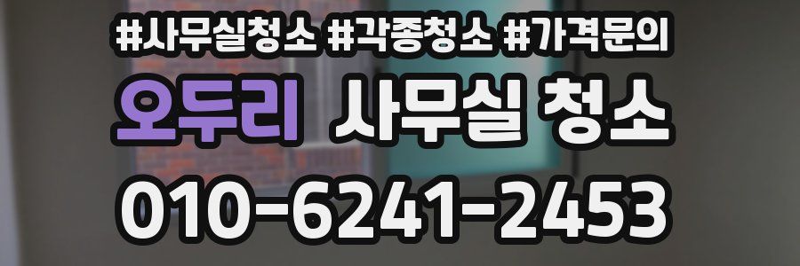 오두리 사무실 청소