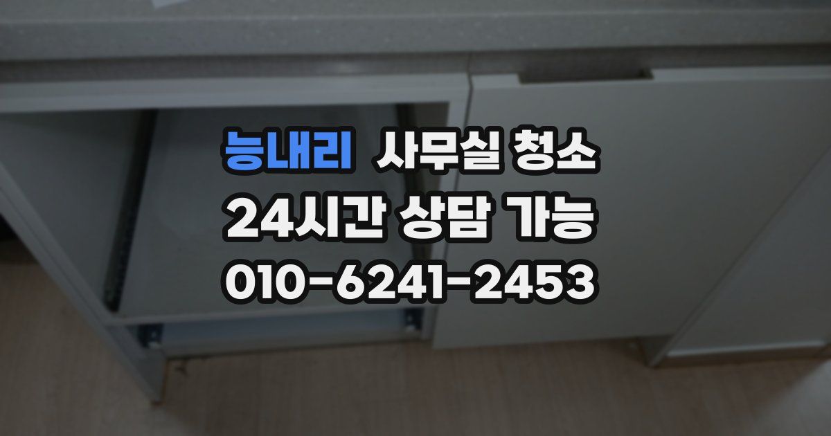 능내리 사무실 청소