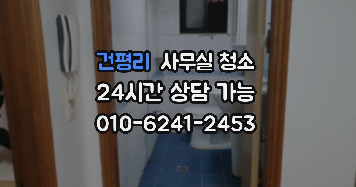 건평리 사무실 청소