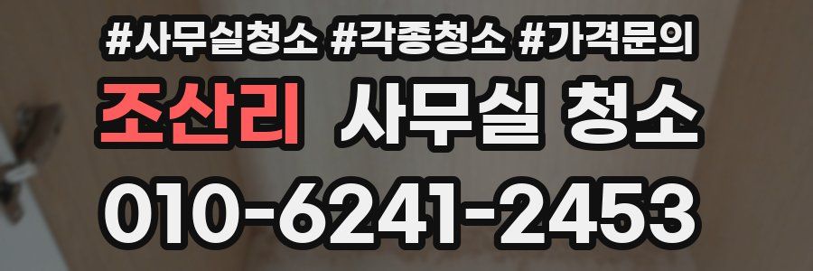 조산리 사무실 청소