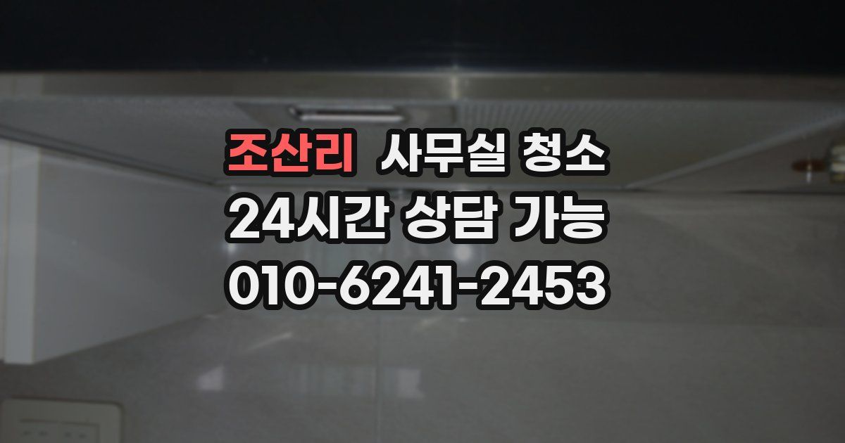 조산리 사무실 청소