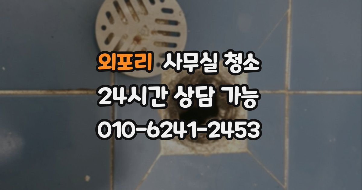 외포리 사무실 청소