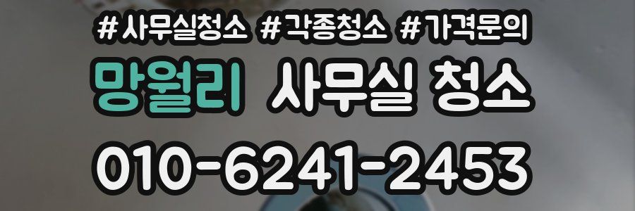 망월리 사무실 청소