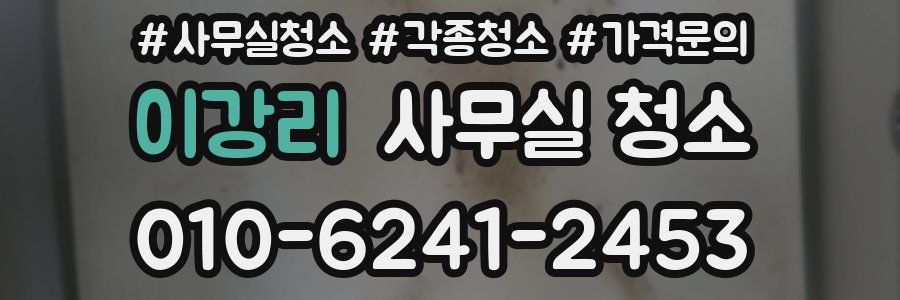 이강리 사무실 청소