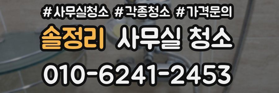 솔정리 사무실 청소