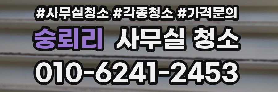 숭뢰리 사무실 청소