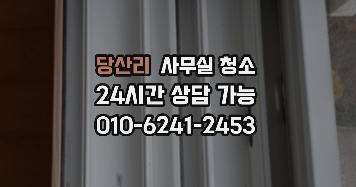 당산리 사무실 청소