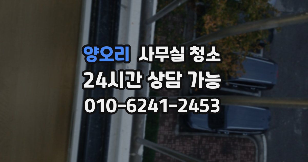 양오리 사무실 청소