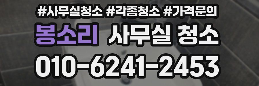 봉소리 사무실 청소
