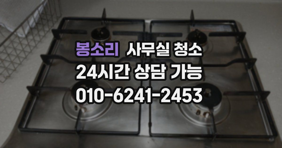 봉소리 사무실 청소