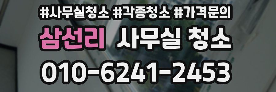 삼선리 사무실 청소