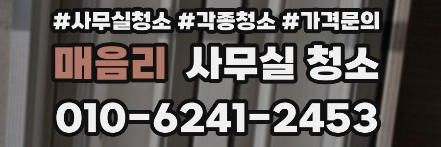 매음리 사무실 청소