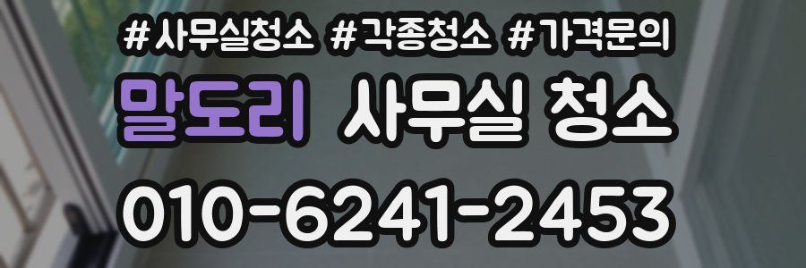 말도리 사무실 청소