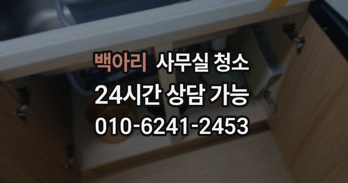 백아리 사무실 청소